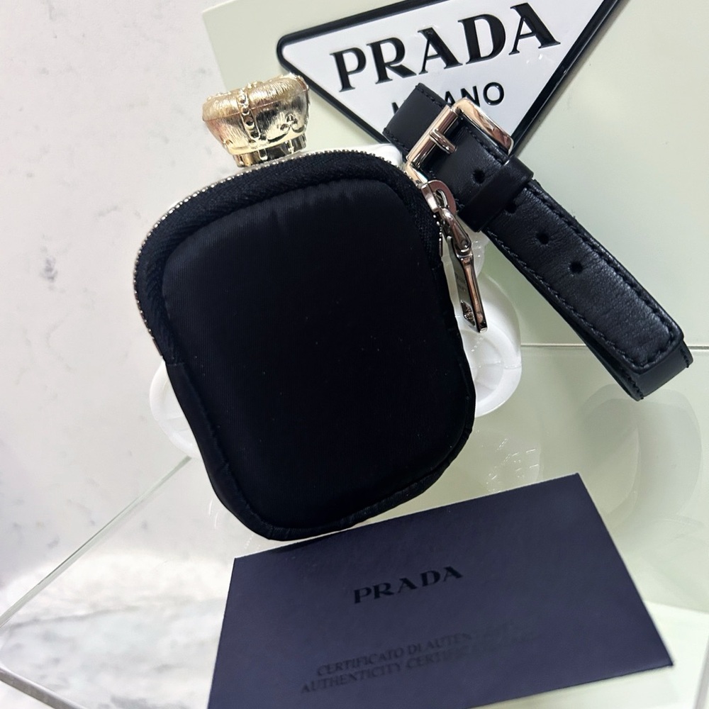 Authentic Prada Black Tessuto Mini Ankle Pouch / Bag - Picture 5 of 12